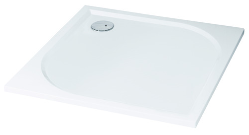 Receveur de douche extra-plat en béton de synthèse 90x90cm